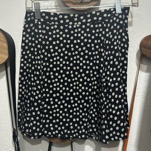 The Reformation black daisy skirt
